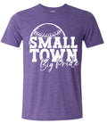 T-Shirt Heather Purple Small Town 8