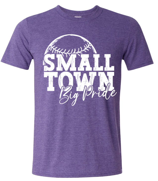 T-Shirt Heather Purple Small Town 8