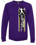 Crew Neck Purple Softball Player Vert 12