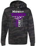 Hoodie Black Camo Vert Cheer Banner