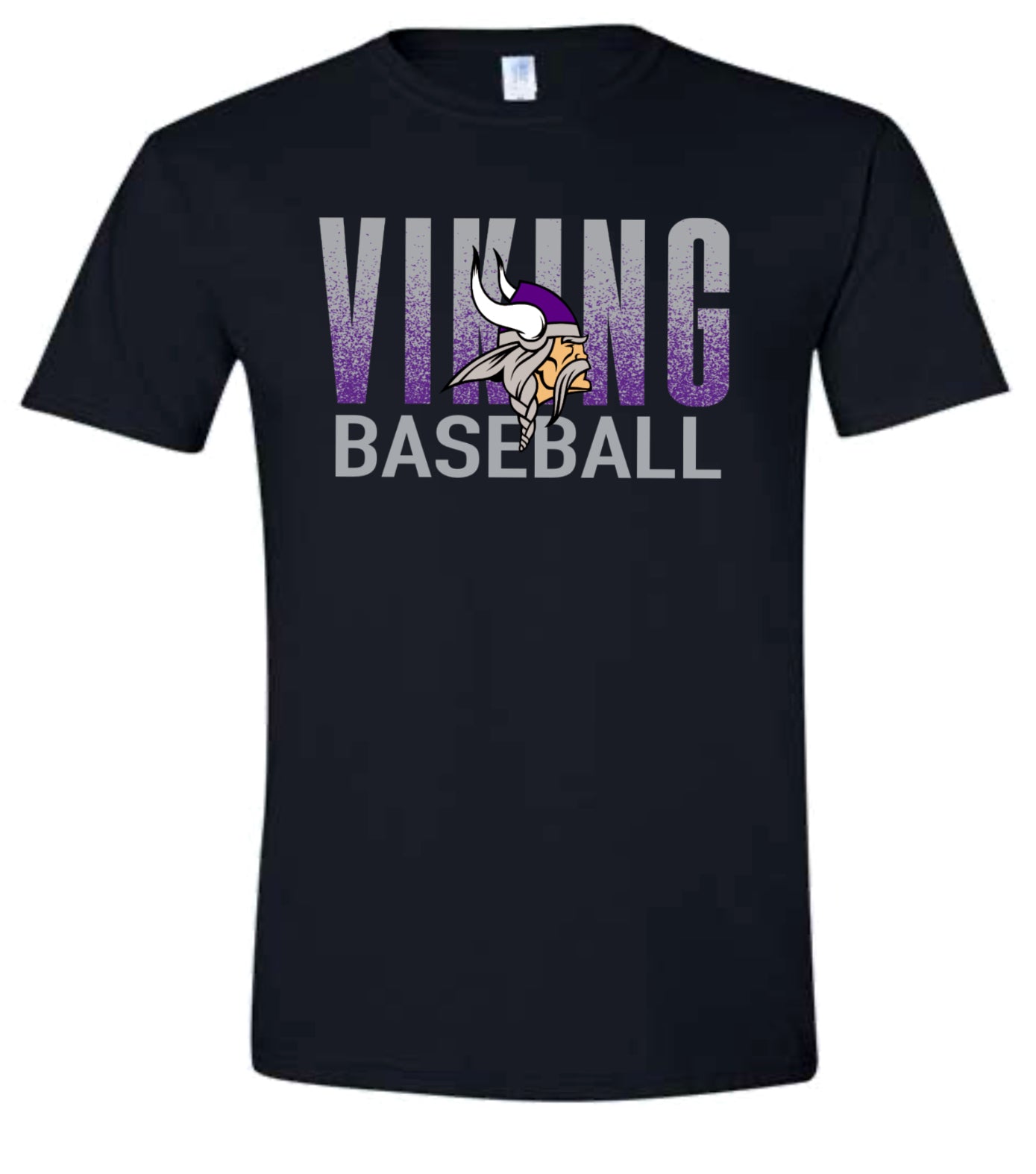 T-Shirt Black Baseball Splatter Design 3