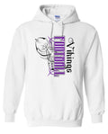 Hoodie White Viking Pinstripe