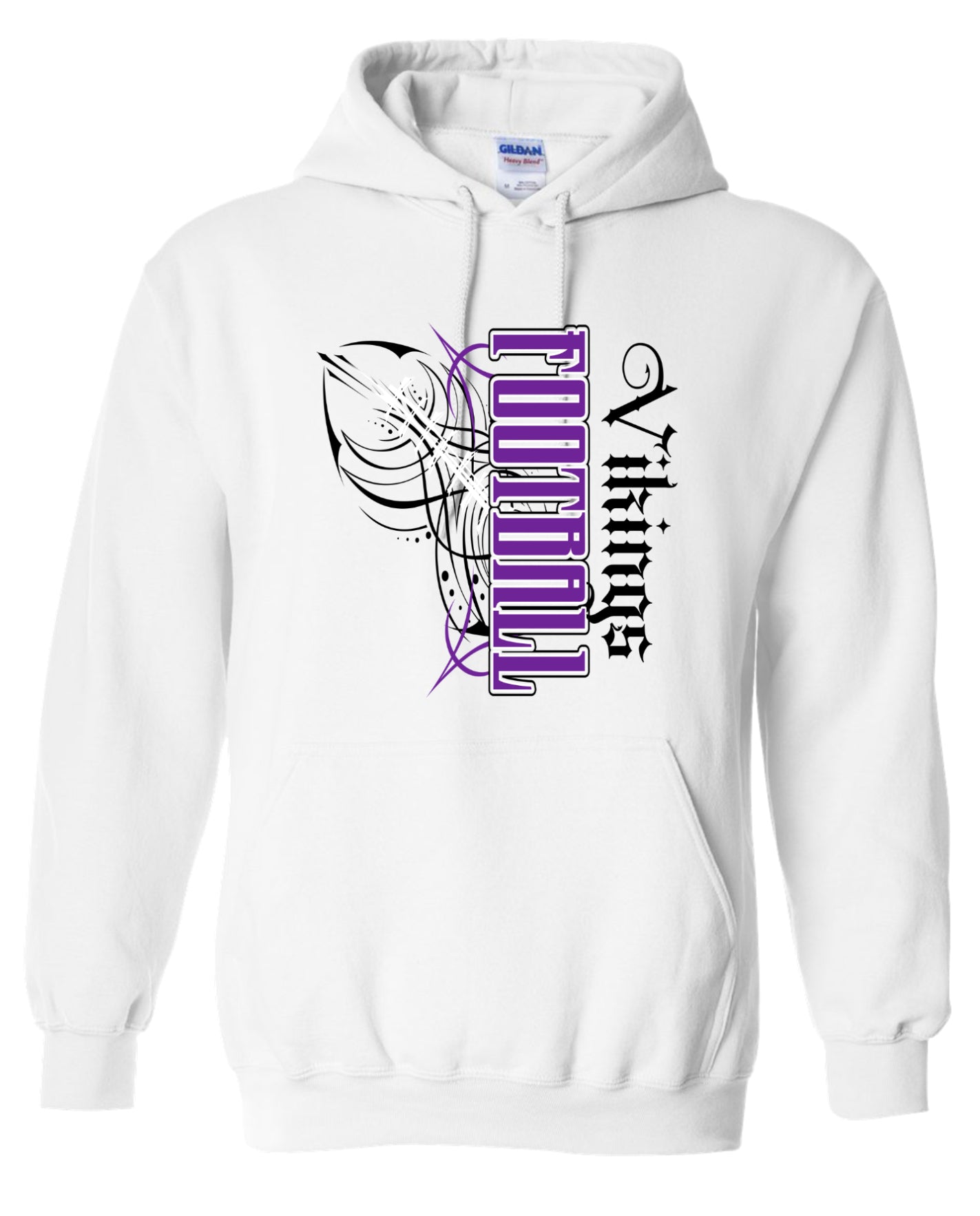 Hoodie White Viking Pinstripe