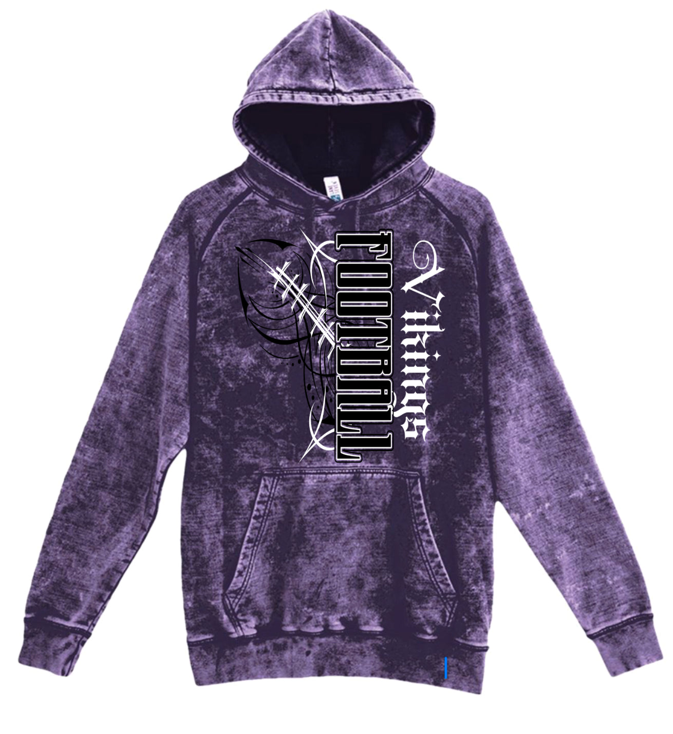 Hoodie Purple Acid Vikings Pintstripe