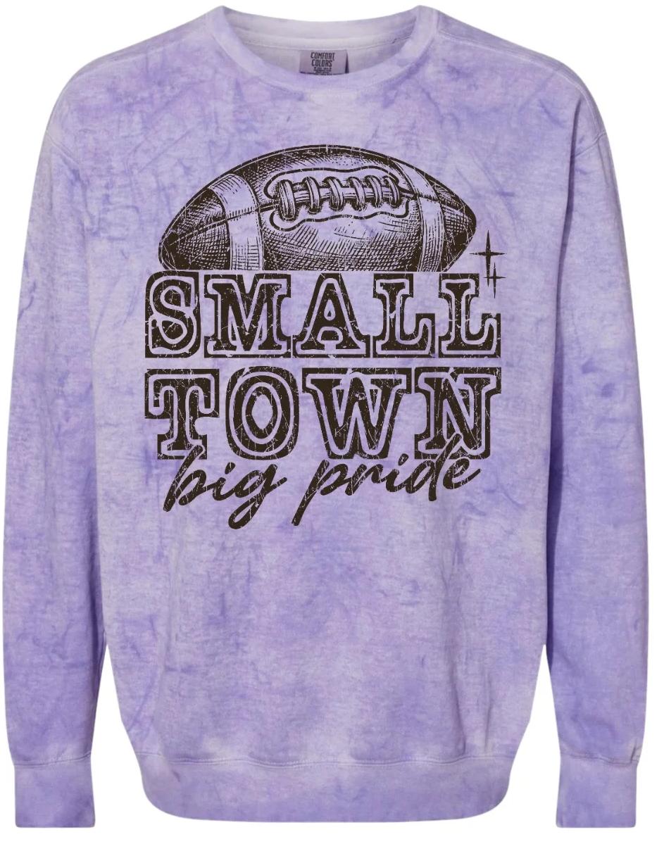 Crew Neck Purple Smoke Small Town Big Pride
