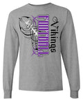 Long Sleeve Sport Grey Vikings Pinstripe
