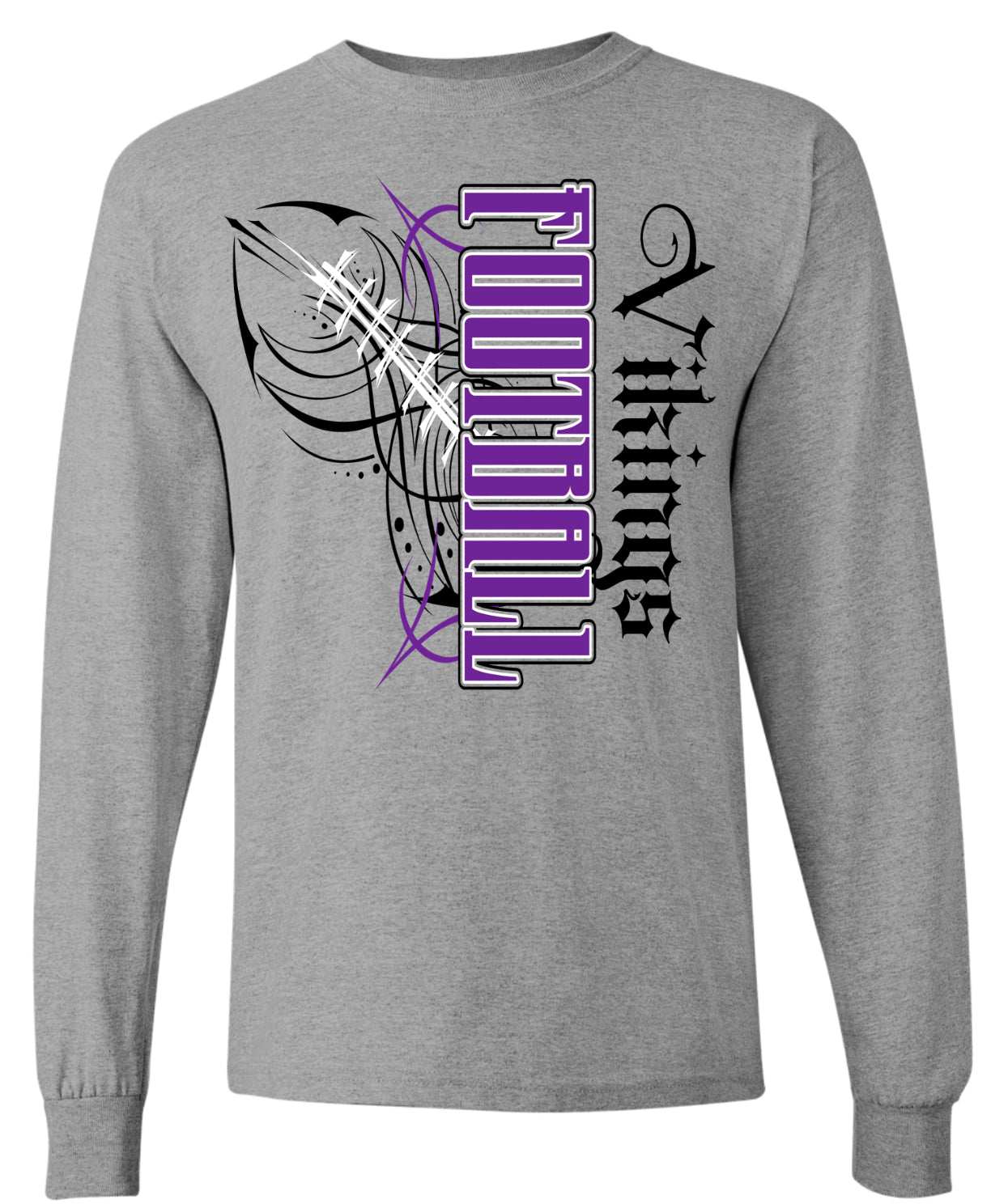 Long Sleeve Sport Grey Vikings Pinstripe