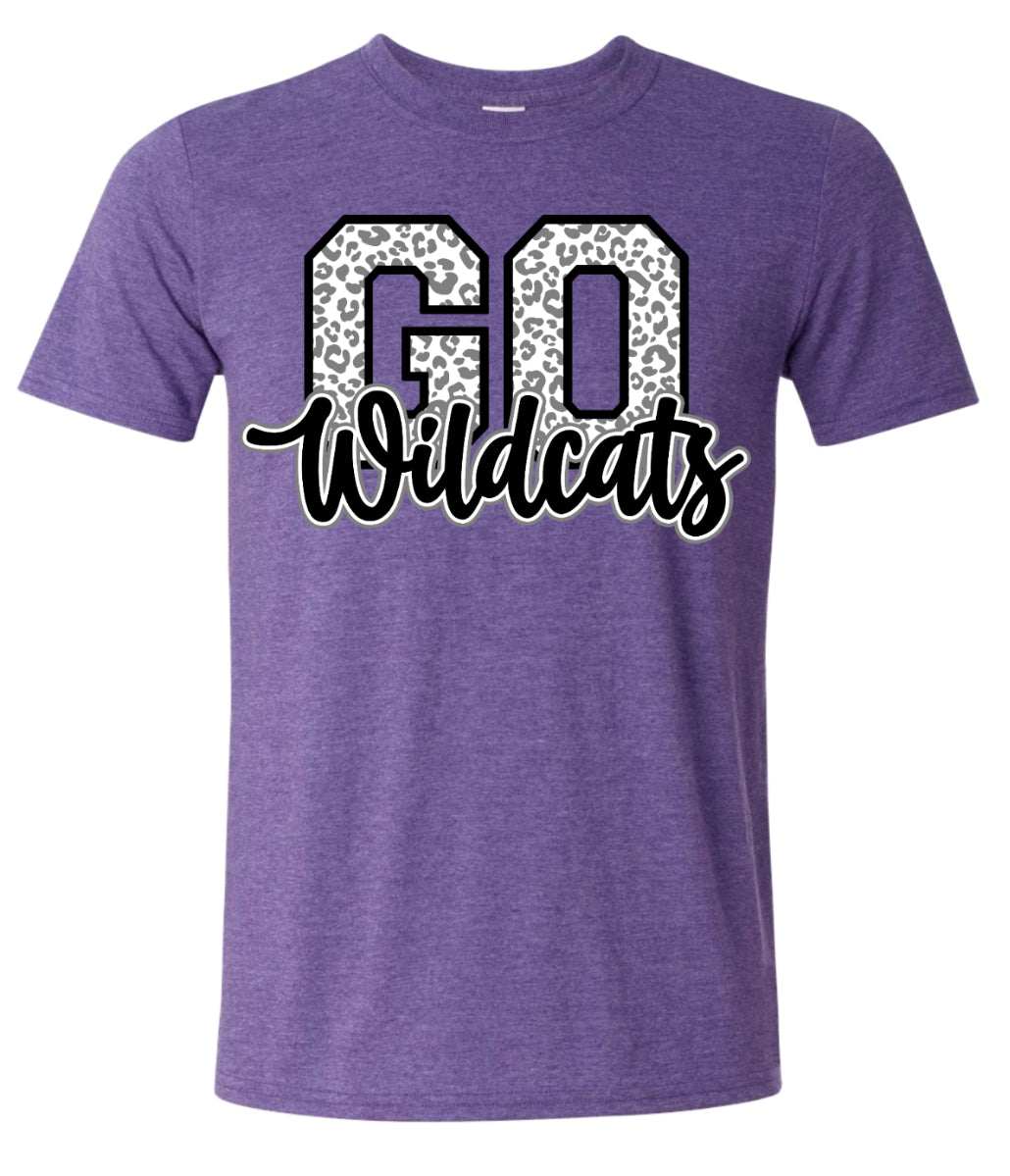 T-Shirt Heather Purple Wildcats Go Cats