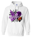 Hoodie White Game Day Grunge