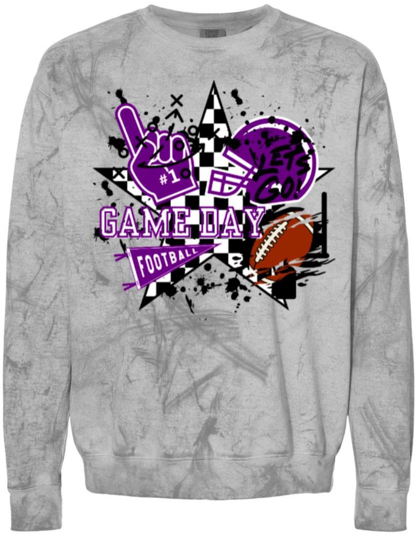 Crew Neck Smoke Game Day Grunge