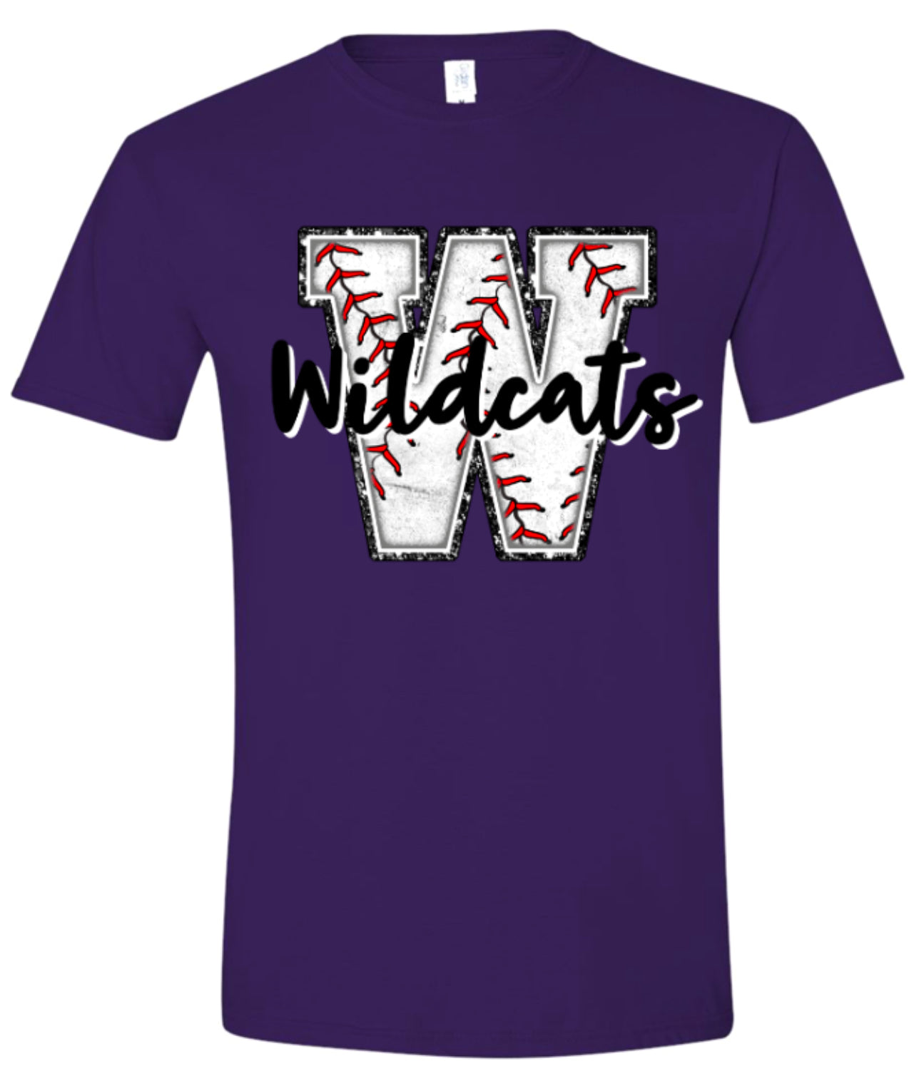 T-Shirt Purple Wildcats Glitter W