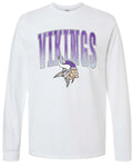 Long Sleeve White Varsity Large Viking