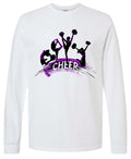 Long Sleeve White Cheer Splash