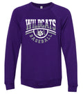 Crew Neck Purple Wildcats Baseball