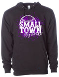 Hoodie Black Small Town 16