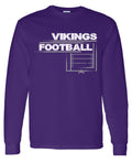 Long Sleeve Purple Field Football
