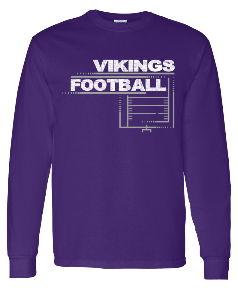 Long Sleeve Purple Field Football
