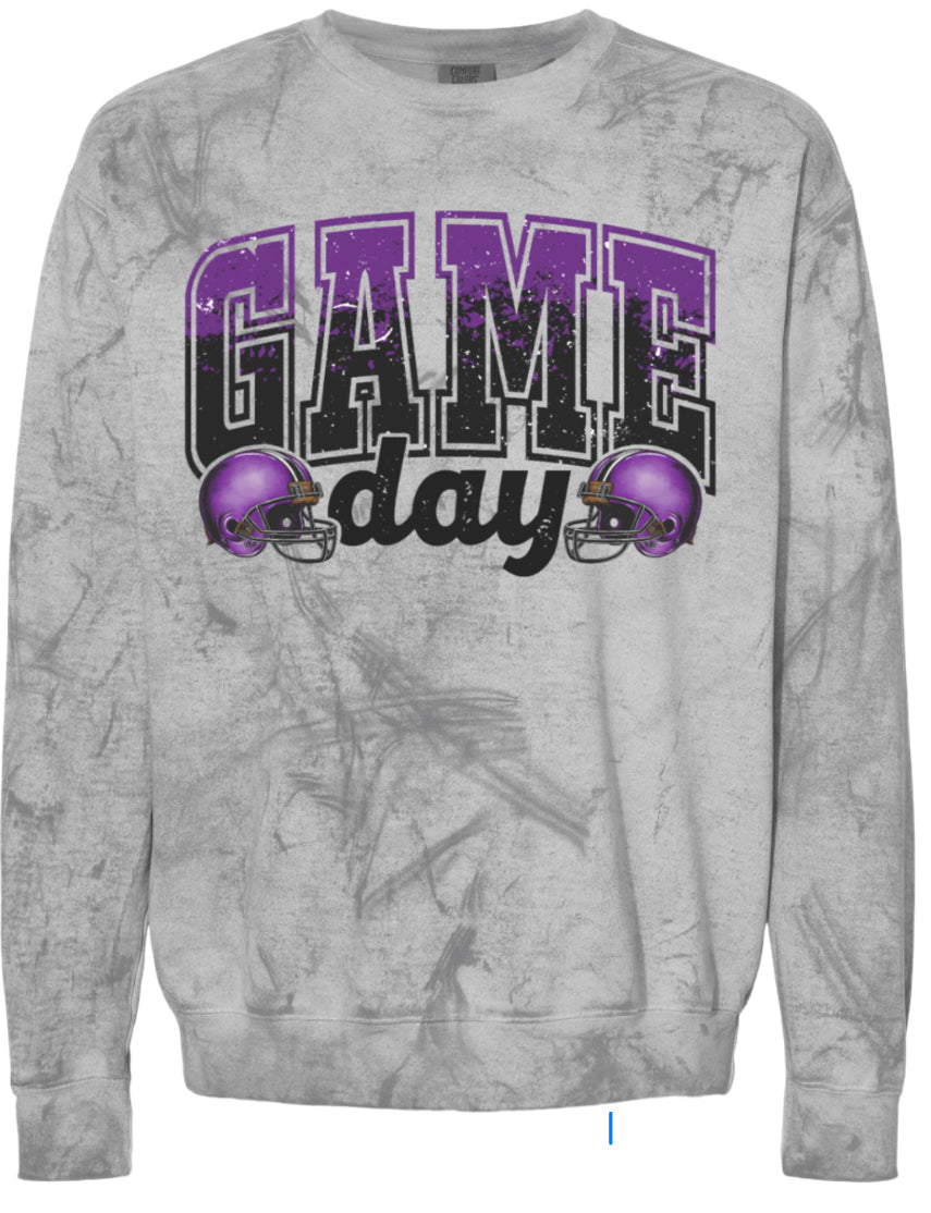 Crew Neck Smoke purple/black fade Game Day
