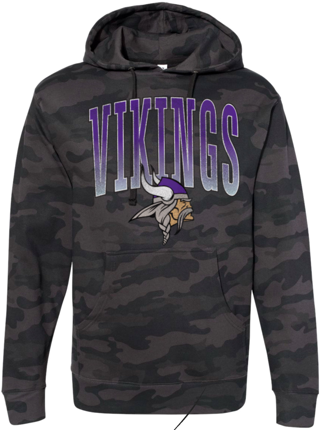 Hoodie Camo Varsity large Viking