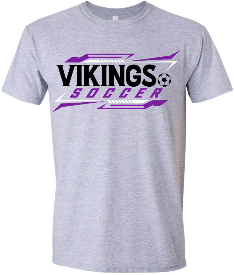 T-Shirt Grey Soccer Tricolor 4