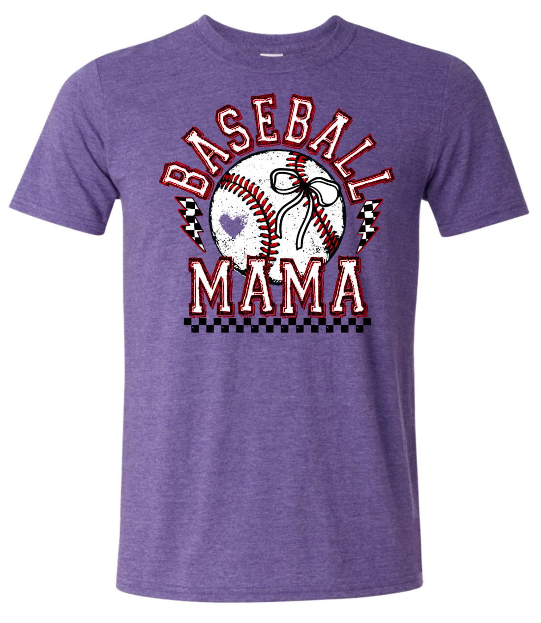 T-Shirt Heather Purple Base Mama Grunge 2