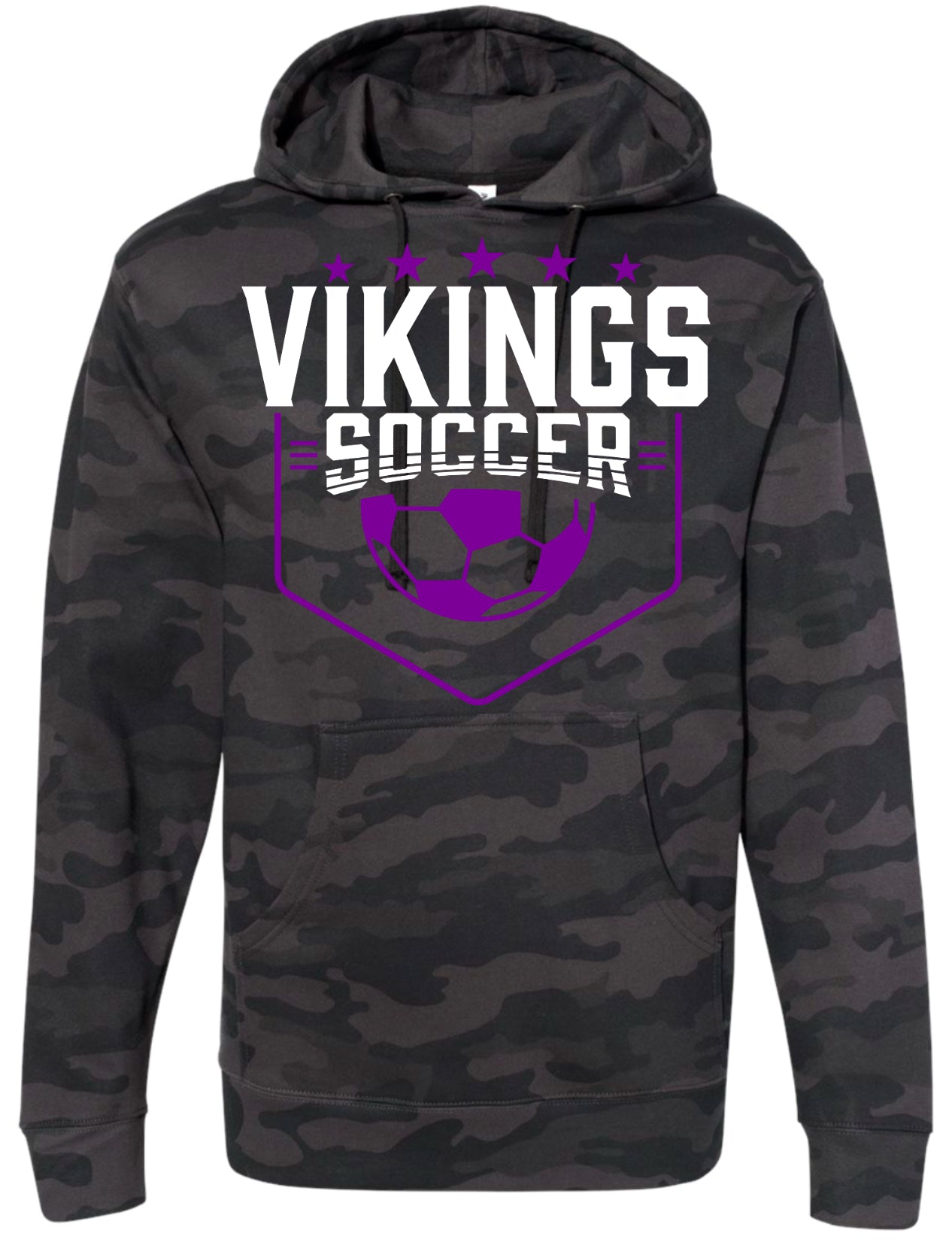 Hoodie Black Camo Viking Pennant 7