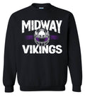 Crew Neck Black Helmet Stripe