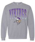 Crew Neck Sport Grey Varsity Large Viking