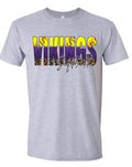 T-Shirt Grey Softball Glitter Fade 5