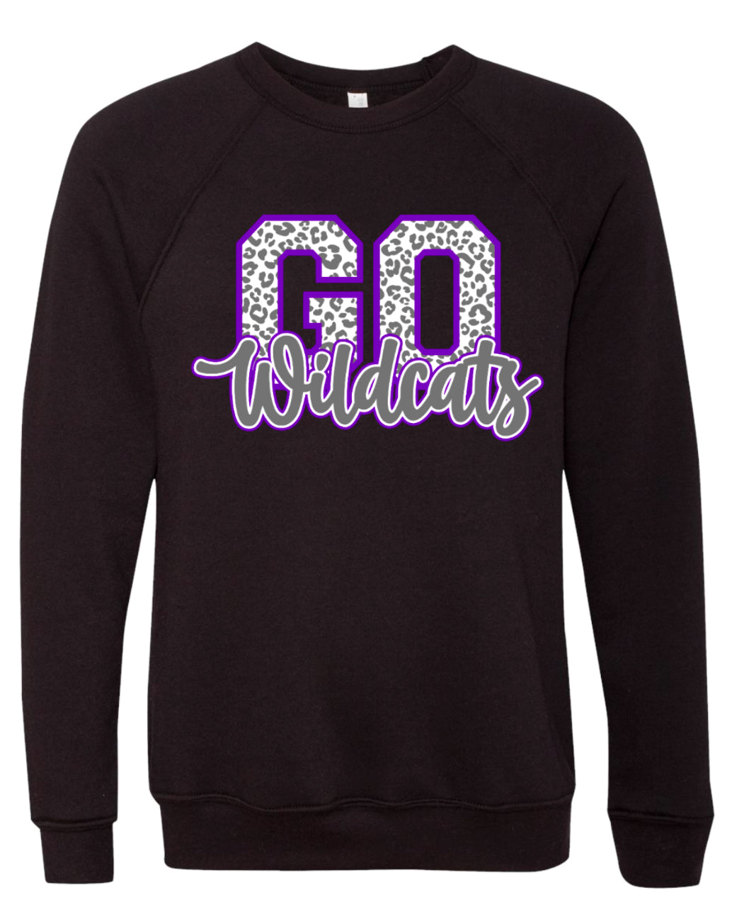 Crew Neck Black Wildcats Go Cats