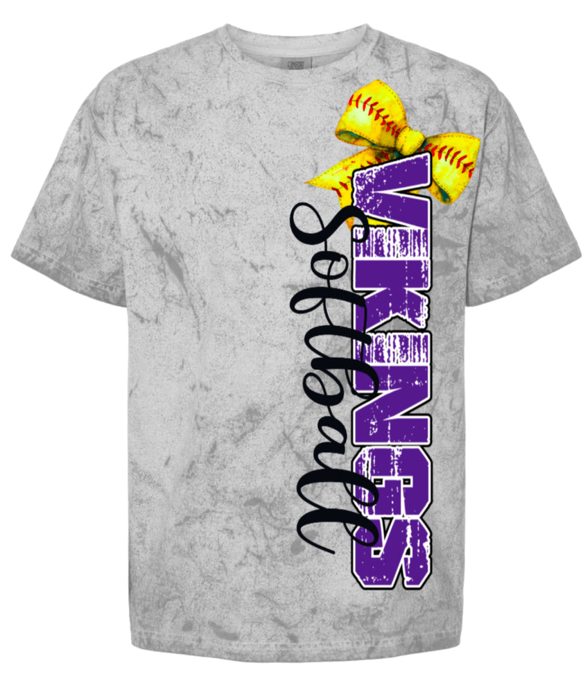 T-Shirt Smoke Viking Softball Vert Bow 6