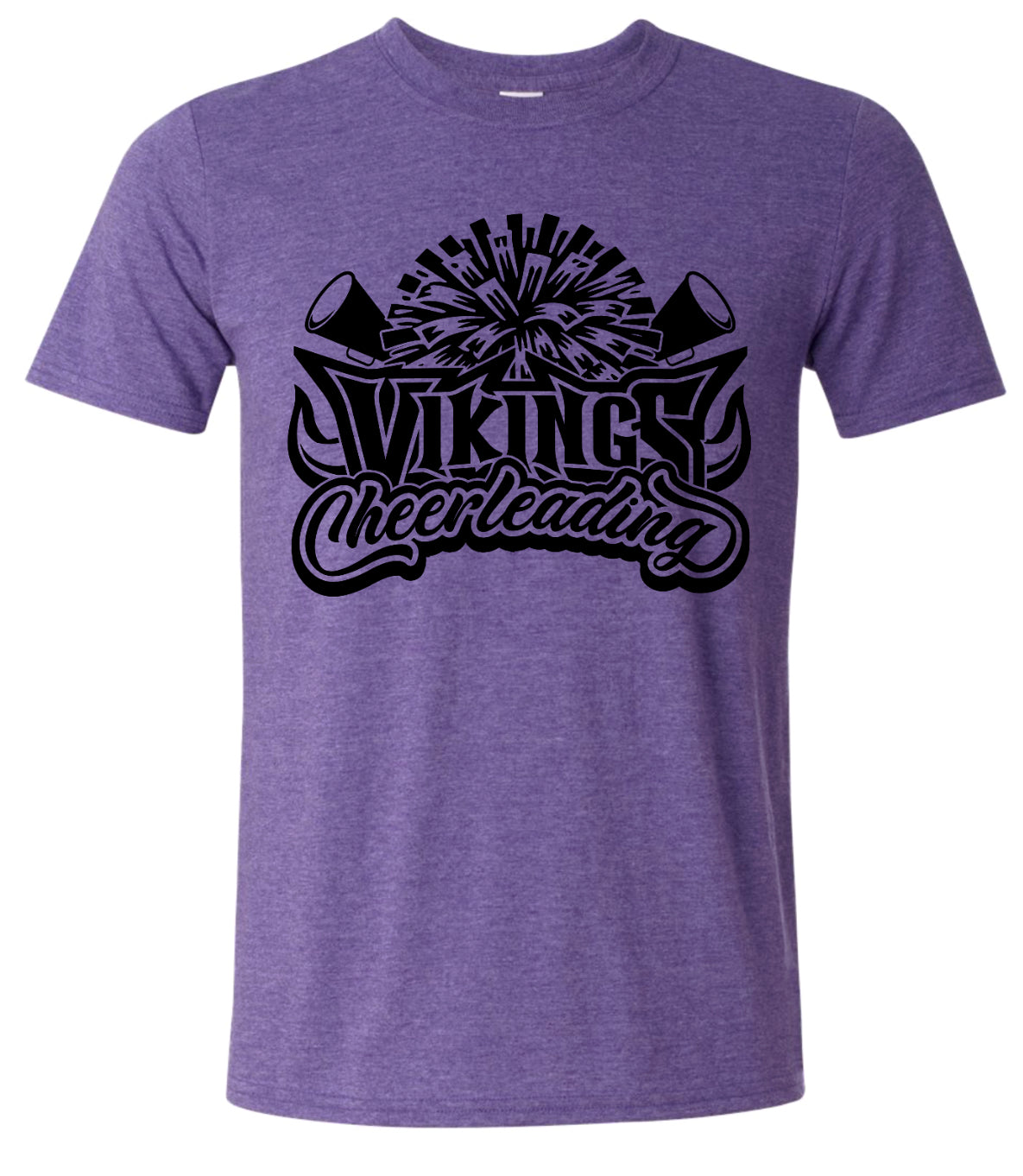 T-Shirt Heather Purple Viking Cheerleading