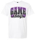 T-Shirt White purple/black fade Game Day