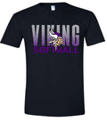 T-Shirt Black Softball Splatter Design 2