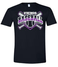 T-Shirt Black Cross Bat Viking 4