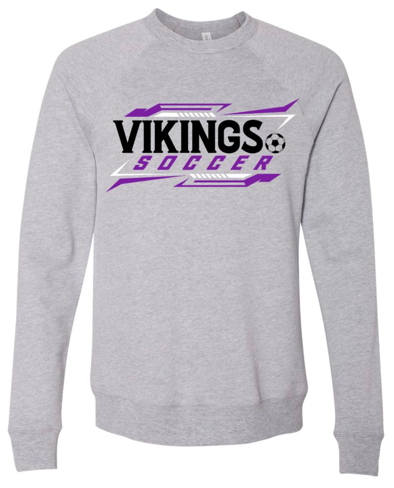 Crew Neck Grey Soccer Tricolor 2