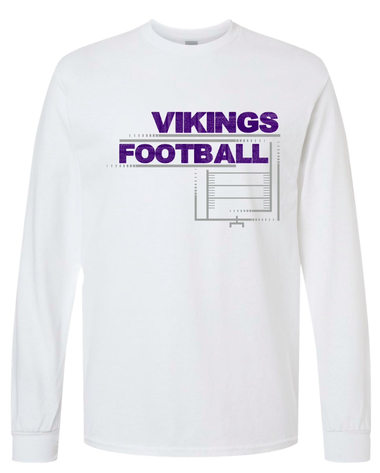 Long Sleeve White Field Football