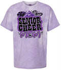 T-Shirt Purple Smoke Senior Mom Cheer Graffiti