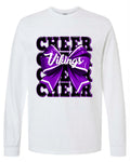 Long Sleeve White Cheer Repeat
