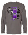 Long Sleeve Charcoal Vikings Pinstripe