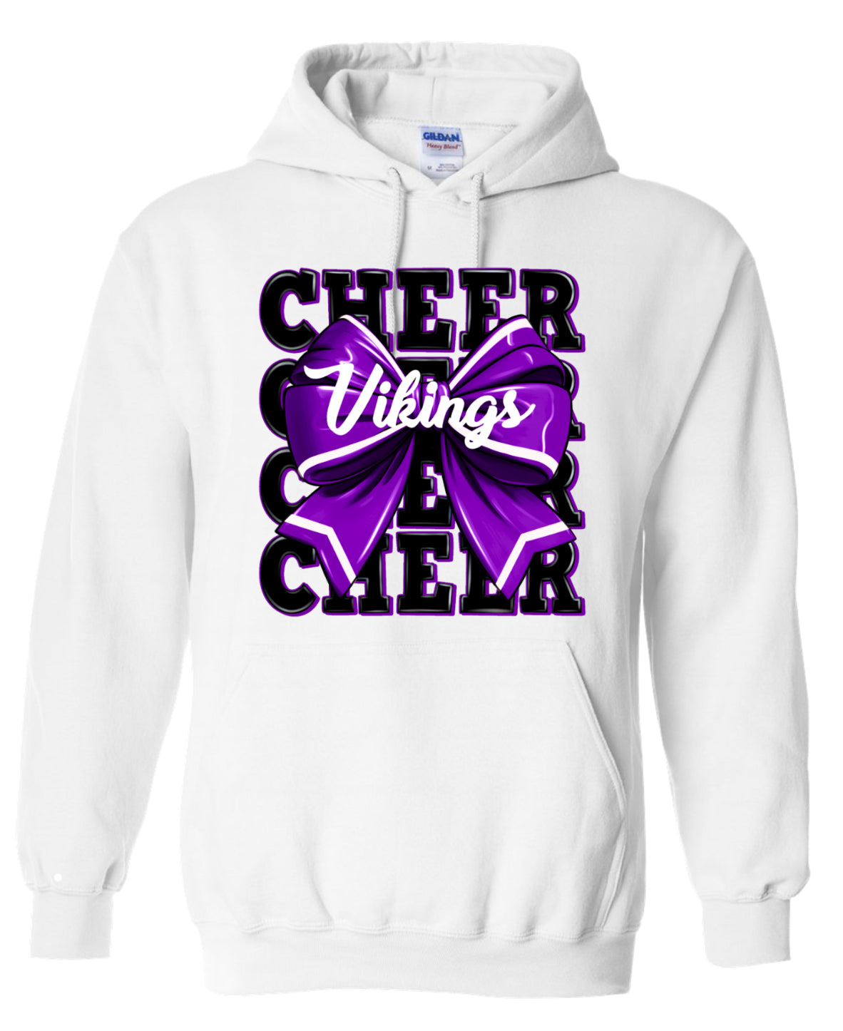 Hoodie White Cheer Repeat