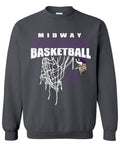 Crew Neck Midway Vikings Net Charcoal
