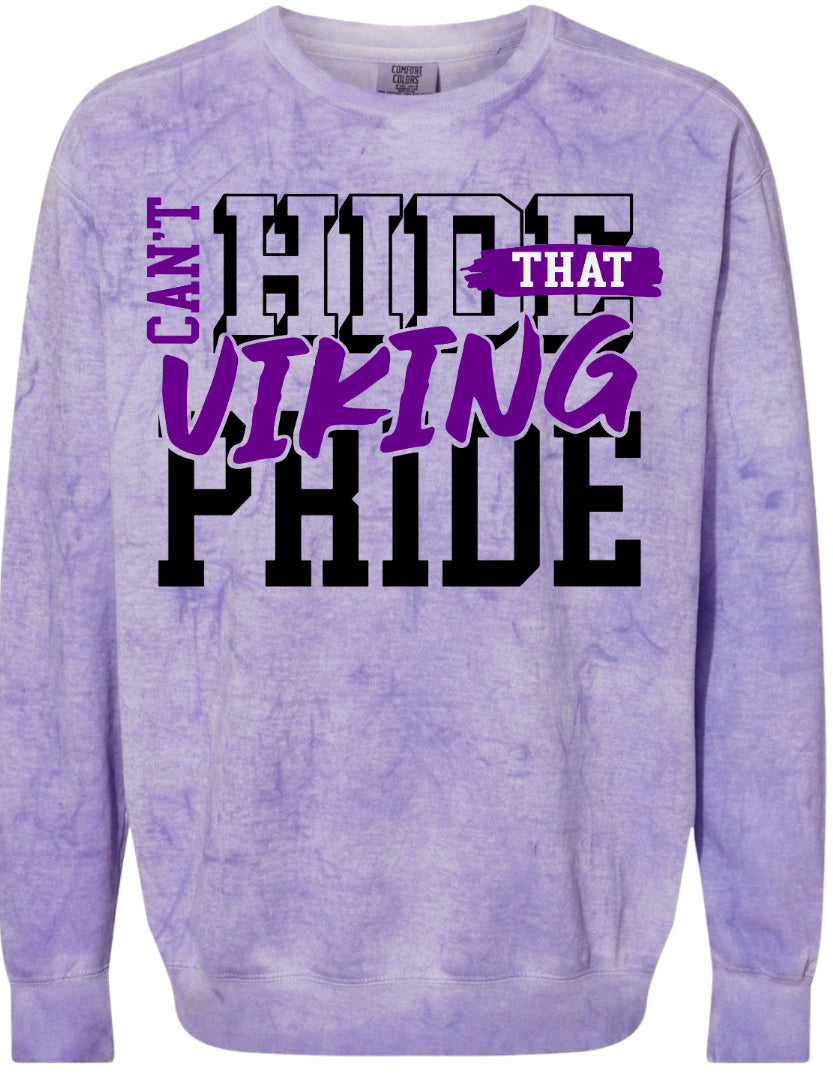Crew Neck Purple Smoke Can’t Hide Viking Pride