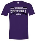 T-Shirt Purple Football Banner Arch