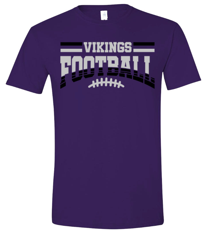 T-Shirt Purple Football Banner Arch