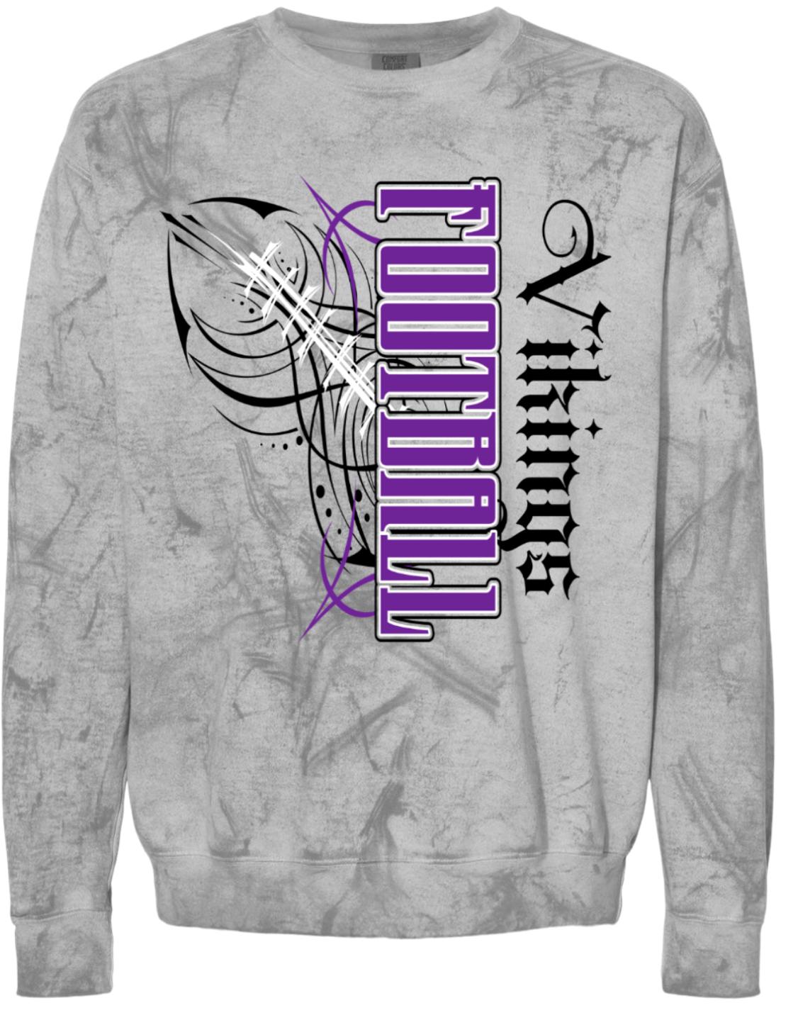 Crew Neck Smoke Viking Pinstripe