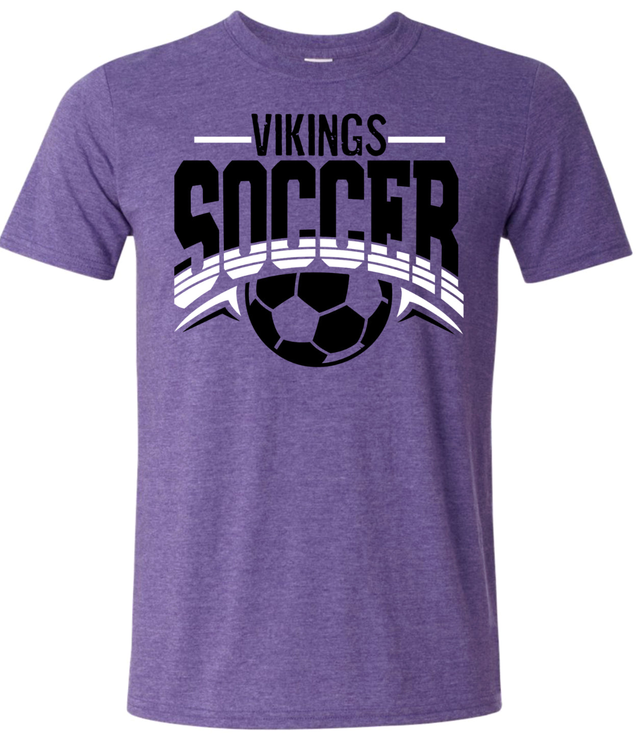 T-Shirt Heather Purple Soccer Arch 18