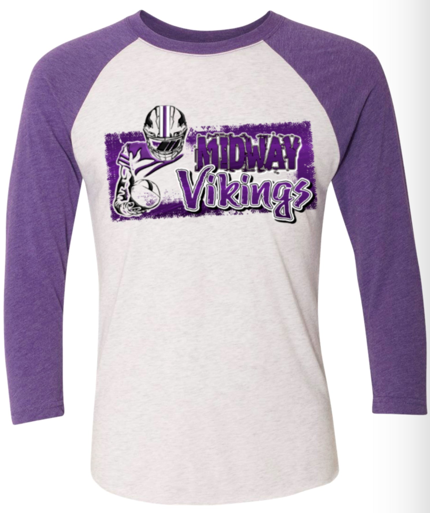 Long Sleeve 3/4 sleeve Player Distress