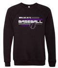 Crew Neck Black Wildcats Baseball Chevron