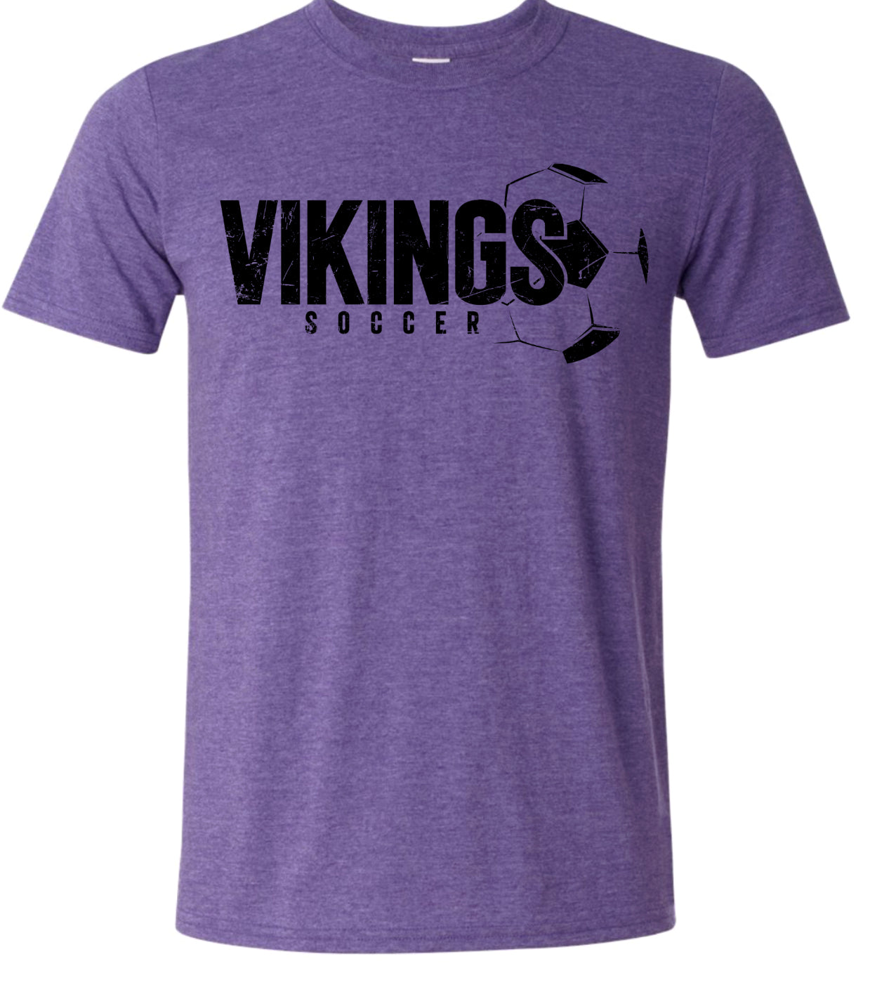 T-Shirt Heather Purple Viking Soccer Right 11